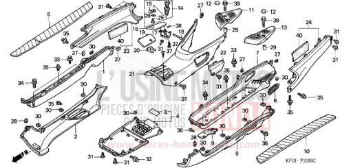 FLOOR PANEL/CENTER COVER FES250Y de 2000